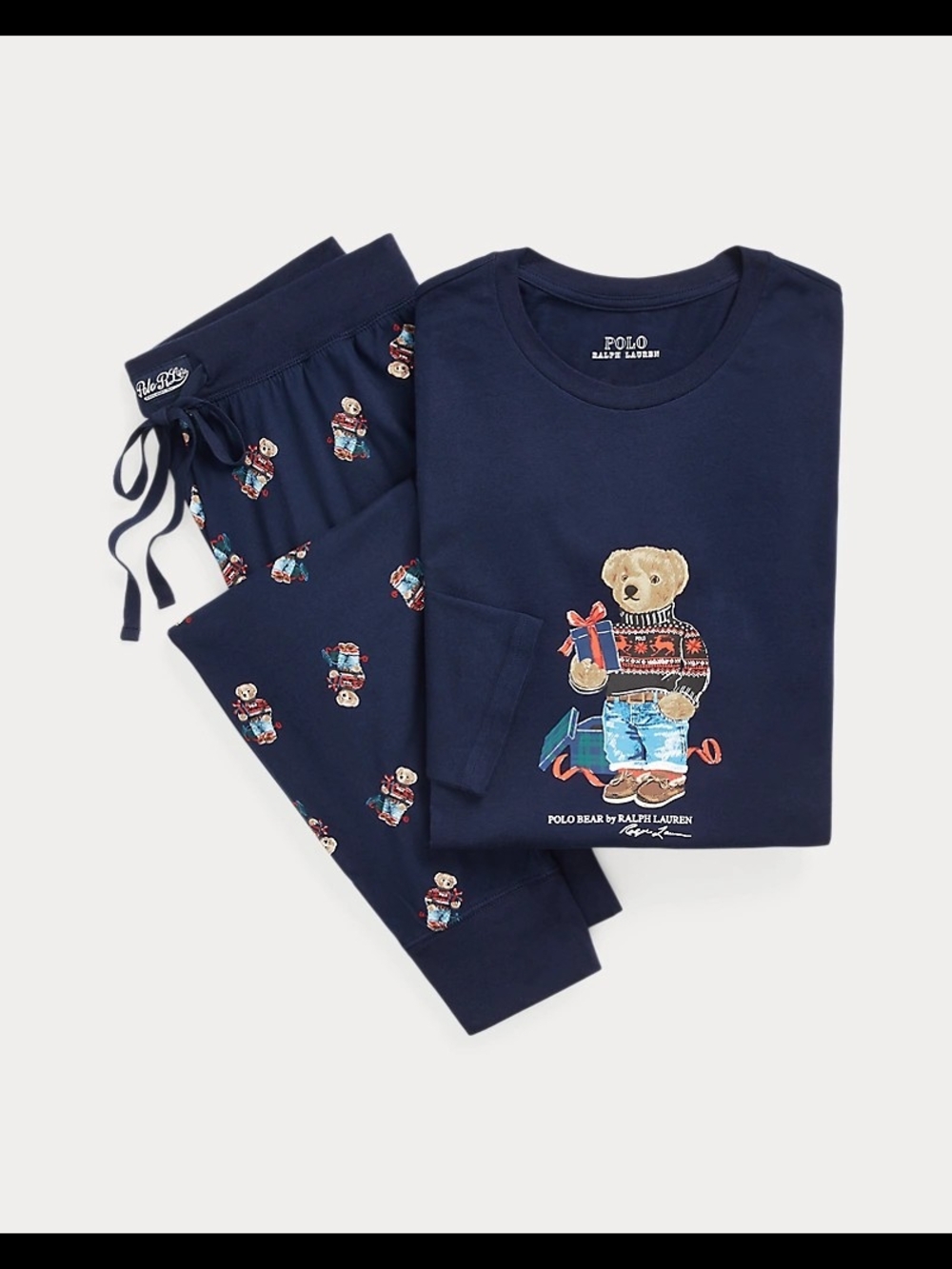 Polo Ralph Lauren Polo Bear Jersey Sleep Set Navy Size M